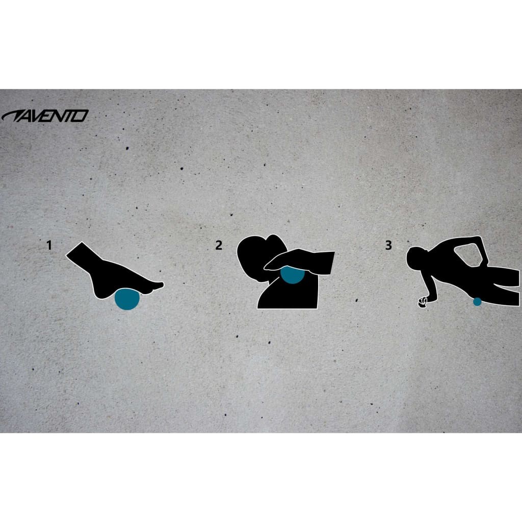 Avento Massage Balls Set of 3 Dia. 5.0 cm